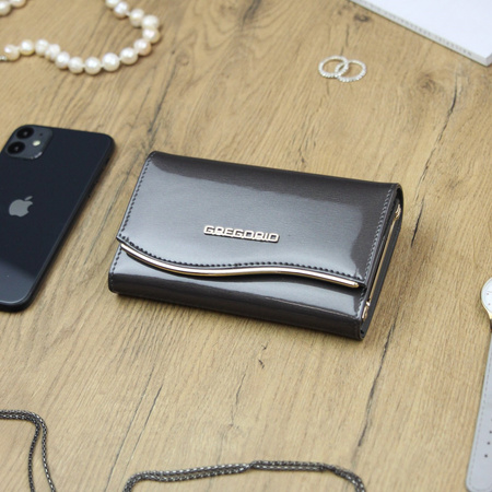 Portfel damski skórzany skóra naturalna Gregorio