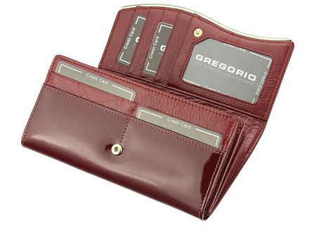 Portfel damski skórzany skóra naturalna Gregorio 