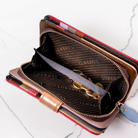 Portfel damski skórzany skóra naturalna Lorenti 