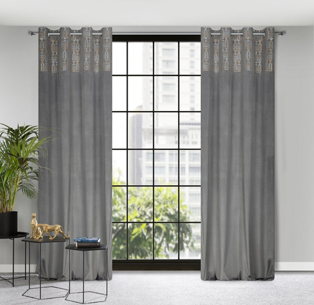 ZASŁONA GOTOWA LIZA 140 X 250 CM STALOWY