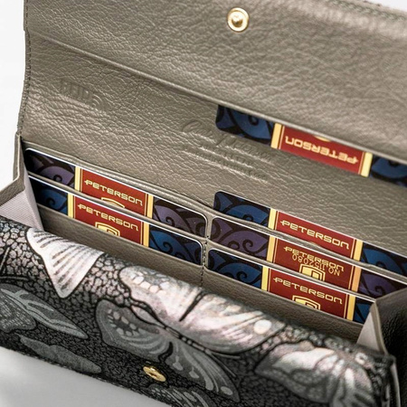 Portfel damski skórzany skóra naturalna  Peterson