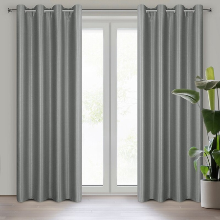 ZASŁONA GOTOWA SELINA 140 X 250 CM STALOWY