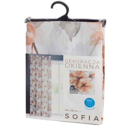 FIRANA GOTOWA SOFIA 140 X 250 CM BIAŁY