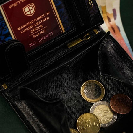 Portfel męski skórzany skóra naturalna Peterson