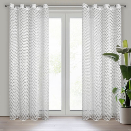 FIRANA GOTOWA LILY 140 X 250 CM BIAŁY