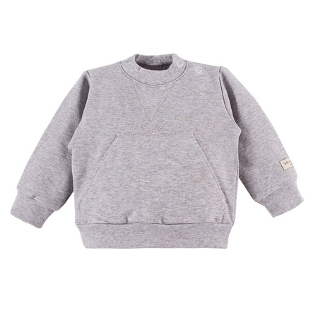  BLUZA SIMPLY COMFY KANGUREK SZARY EWA KLUCZE 