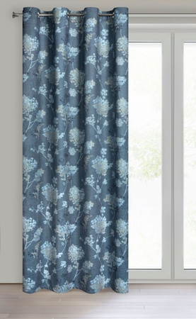 ZASŁONA GOTOWA D91 ANDY 140 X 250 CM CIEMNONIEBIESKI