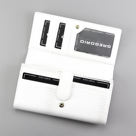 Portfel damski skórzany skóra naturalna Gregorio