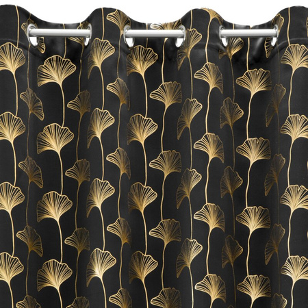 ZASŁONA GOTOWA CLARA 135 X 250 CM CZARNY