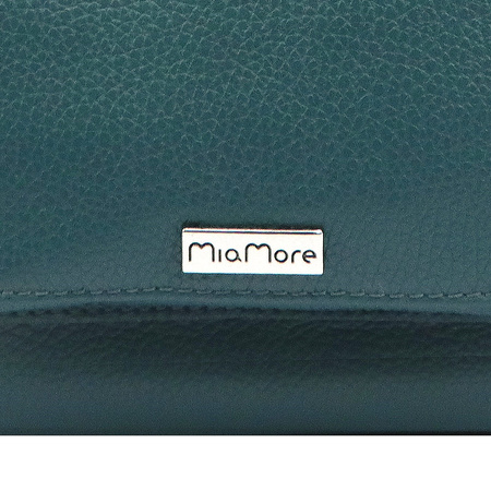 MiaMore torebka listonoszka skóra naturalna niebieski