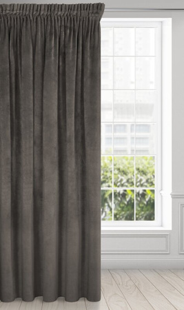 ZASŁONA GOTOWA VILLA NA TAŚMIE 140 X 270 CM GRAFITOWY