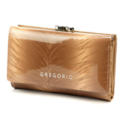 Portfel damski skóra naturalna skórzany Gregorio
