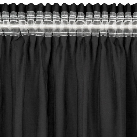 FIRANA GOTOWA DANI 1 NA TAŚMIE 140 X 270 CM CZARNY