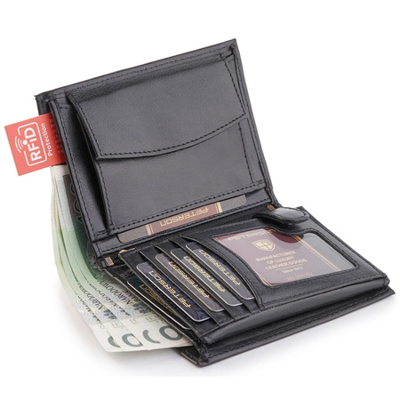 Portfel męski skórzany skóra naturalna  Peterson