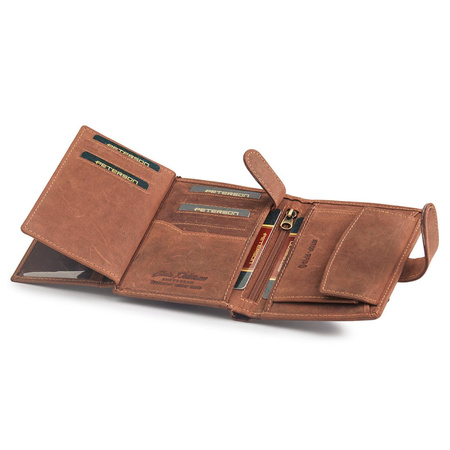 Portfel męski skórzany skóra naturalna  Peterson 