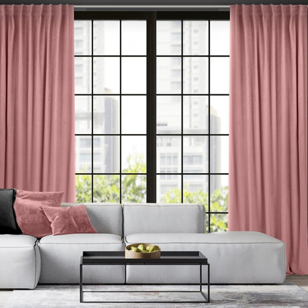 ZASŁONA GOTOWA MADLEN NA TAŚMIE 140 X 300 CM RÓŻOWY