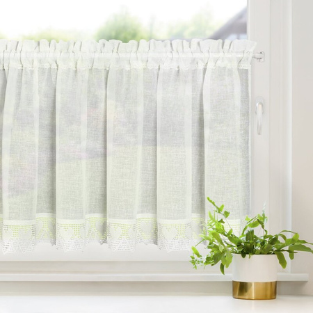 FIRANA GOTOWA DORIS NA TAŚMIE 150 X 60 CM KREMOWY