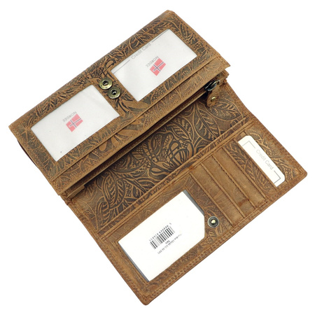 Portfel damski skórzany skóra naturalna Nordee