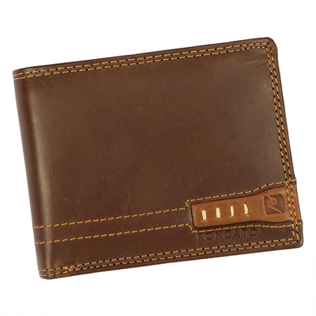 Portfel męski skórzany skóra naturalna Roncato 