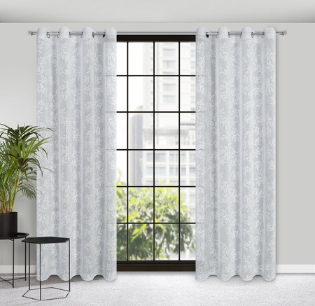 ZASŁONA GOTOWA AMBER 140 X 250 CM SZARY