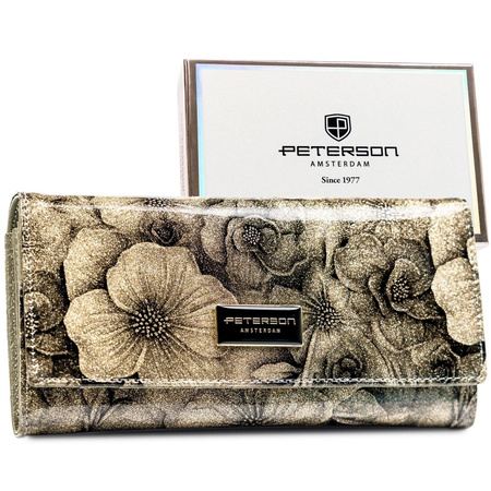 Portfel damski skóra naturalna skórzany Peterson