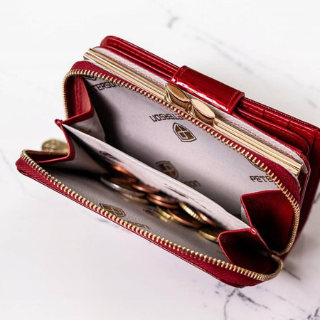 Portfel damski skórzany skóra naturalna  Peterson 