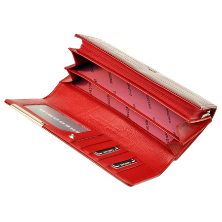 Portfel damski skórzany skóra naturalna Gregorio