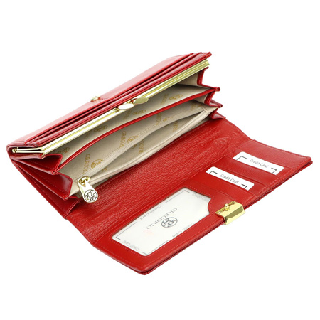 Portfel damski skórzany skóra naturalna + skóra ekologiczna Gregorio