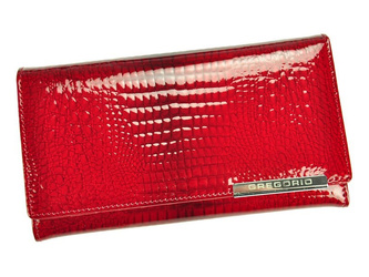 Gregorio portfel skóra naturalna czerwony Gregorio GF114 - kobieta