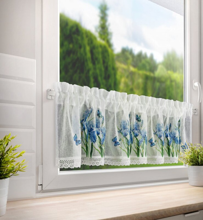 FIRANA GOTOWA ALA NA TAŚMIE 150 X 30 CM BIAŁY