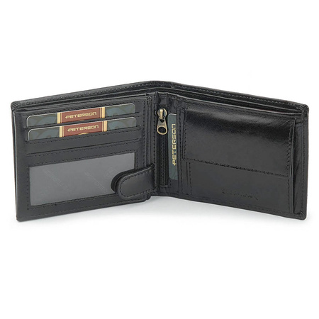 Portfel męski skórzany skóra naturalna Peterson