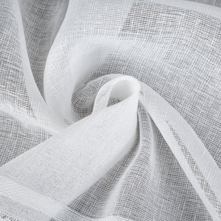 FIRANA GOTOWA INES NA TAŚMIE 140 X 270 CM BIAŁY