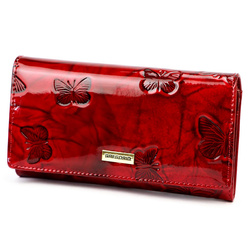 Portfel damski skóra naturalna skórzany Gregorio