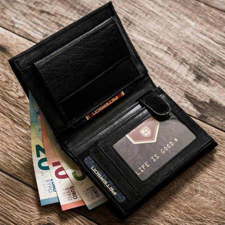 Portfel męski skórzany skóra naturalna  Peterson