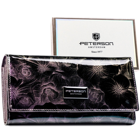Portfel damski skóra naturalna skórzany Peterson