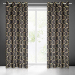 ZASŁONA GOTOWA POLA 140 X 250 CM CZARNY