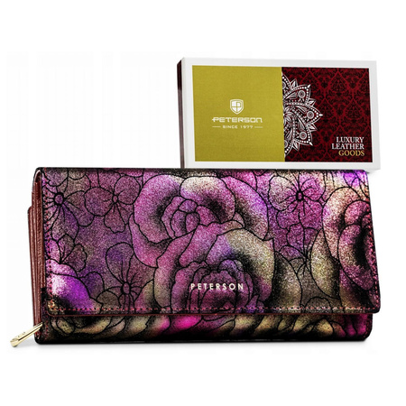 Portfel damski skórzany skóra naturalna Peterson