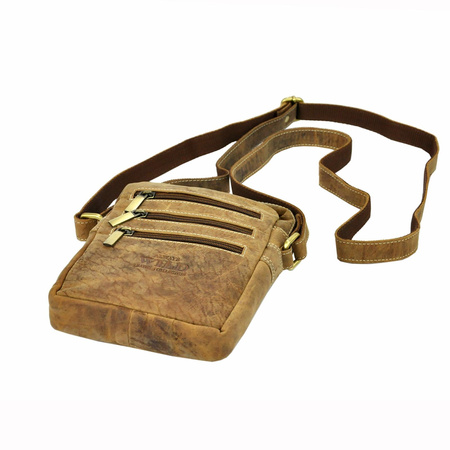 Torba saszetka listonoszka męska na ramię skórzana skóra naturalna Wild