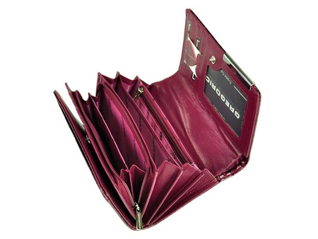 Portfel damski skóra naturalna skórzany Gregorio 