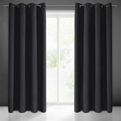 ZASŁONA GOTOWA LOGAN 135 X 250 CM CZARNY