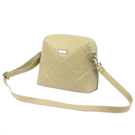 MiaMore torebka listonoszka skóra naturalna beżowy