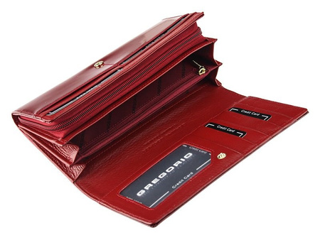 Portfel damski skórzany skóra naturalna Gregorio 