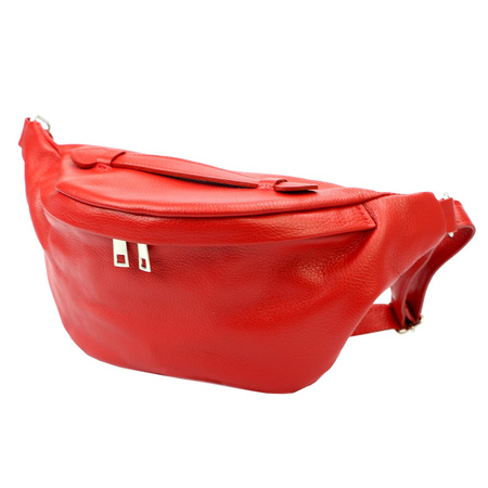 Torebka torebki skórzana saszetka nerka skóra naturalna Luka damska