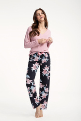 Piżama 614 3XL damska bawełniana z długim rękawem długie spodnie
