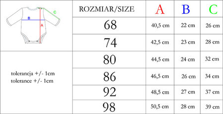 Body łososiowe niemowlęce dla dziewczynki z długim rękawem Mix Nicol 