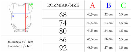 Body niemowlęce dla dziewczynki wyprawka z krótkim rękawem Lizy Nicol 