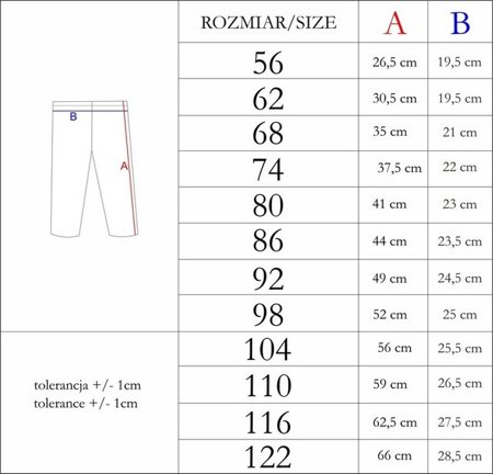 Spodnie legginsy niemowlęce dla dziewczynki Nicol Bunia 