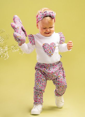 Spodnie legginsy niemowlęce dla dziewczynki Nicol Lea 