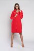 Italian Fashion Szlafrok damski GALA długi rękaw czerwony 