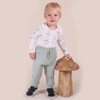 Spodnie bawełniane niemowlęce dla chłopca Nicol Olaf 